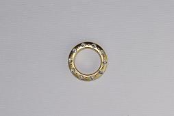 Люверс со стразами бол.зол. мат.